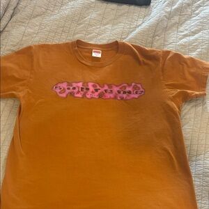 Supreme unisex Orange and Pink Graphic Tee
